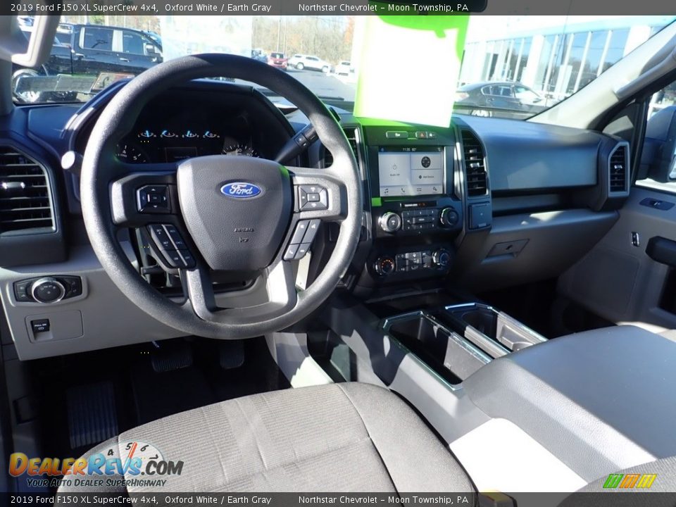 2019 Ford F150 XL SuperCrew 4x4 Oxford White / Earth Gray Photo #21