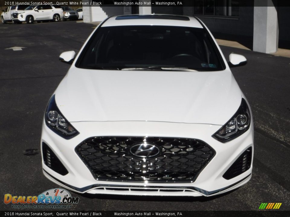 2018 Hyundai Sonata Sport Quartz White Pearl / Black Photo #5