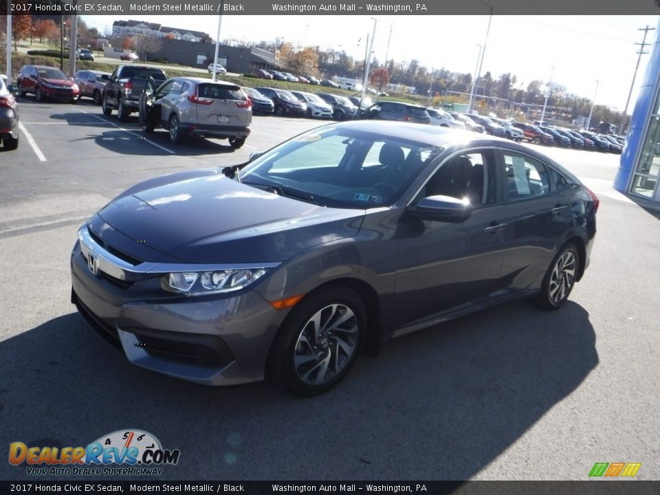 2017 Honda Civic EX Sedan Modern Steel Metallic / Black Photo #6