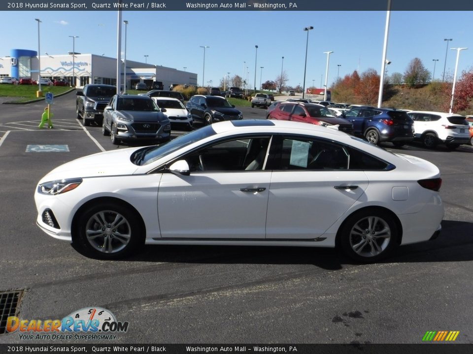 2018 Hyundai Sonata Sport Quartz White Pearl / Black Photo #7