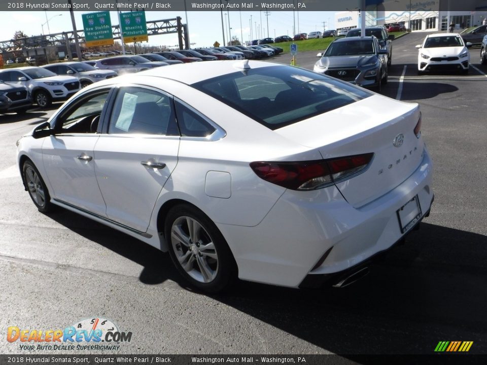 2018 Hyundai Sonata Sport Quartz White Pearl / Black Photo #8