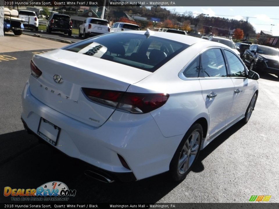 2018 Hyundai Sonata Sport Quartz White Pearl / Black Photo #9