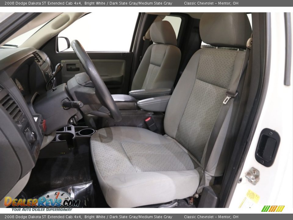 Front Seat of 2008 Dodge Dakota ST Extended Cab 4x4 Photo #7