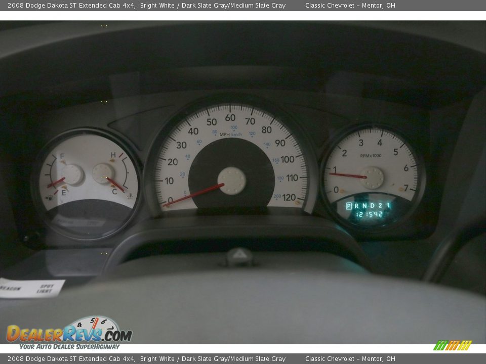 2008 Dodge Dakota ST Extended Cab 4x4 Gauges Photo #9