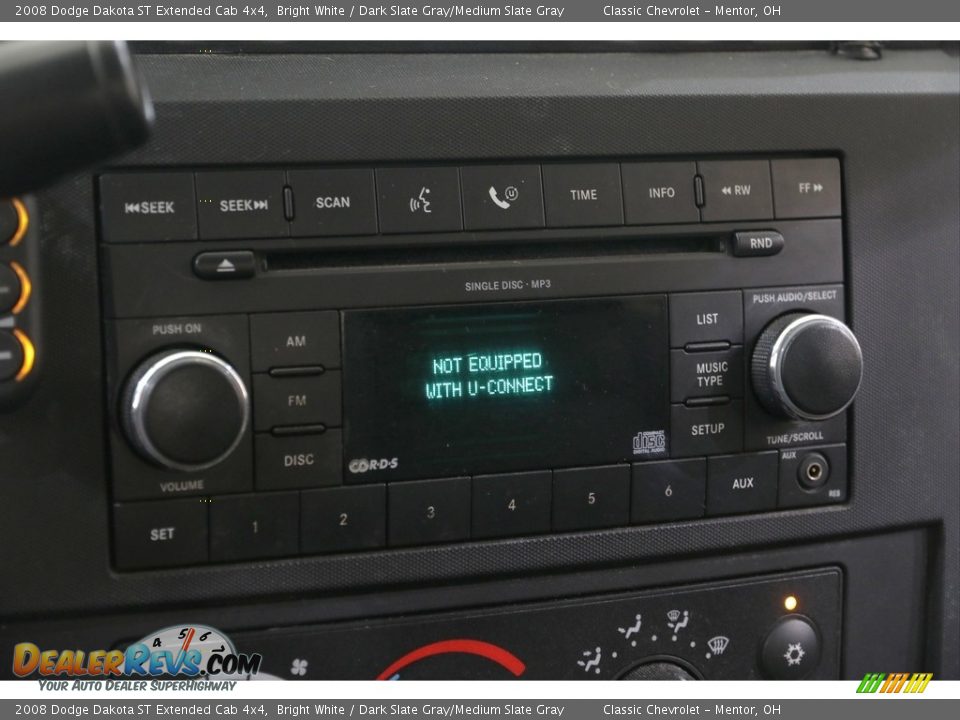 Controls of 2008 Dodge Dakota ST Extended Cab 4x4 Photo #14