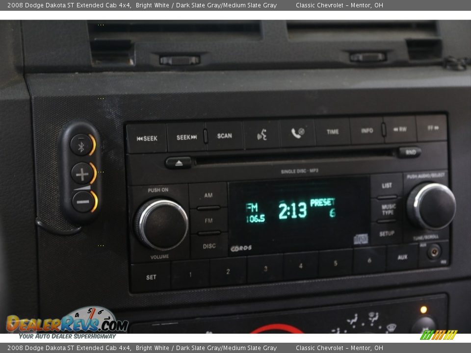 Audio System of 2008 Dodge Dakota ST Extended Cab 4x4 Photo #15