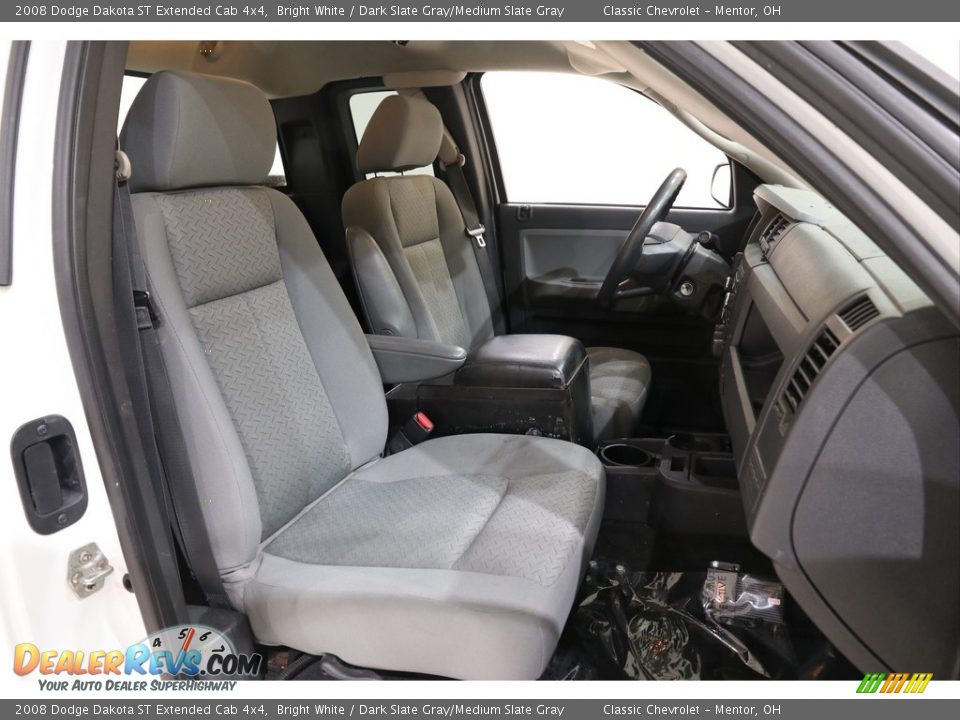 Front Seat of 2008 Dodge Dakota ST Extended Cab 4x4 Photo #21