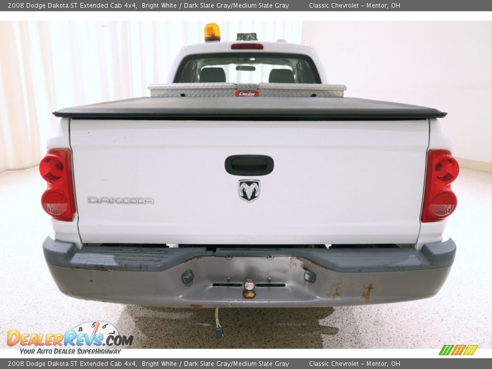 2008 Dodge Dakota ST Extended Cab 4x4 Bright White / Dark Slate Gray/Medium Slate Gray Photo #26