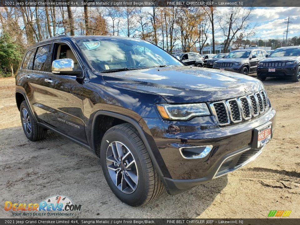 2021 Jeep Grand Cherokee Limited 4x4 Sangria Metallic / Light Frost Beige/Black Photo #1