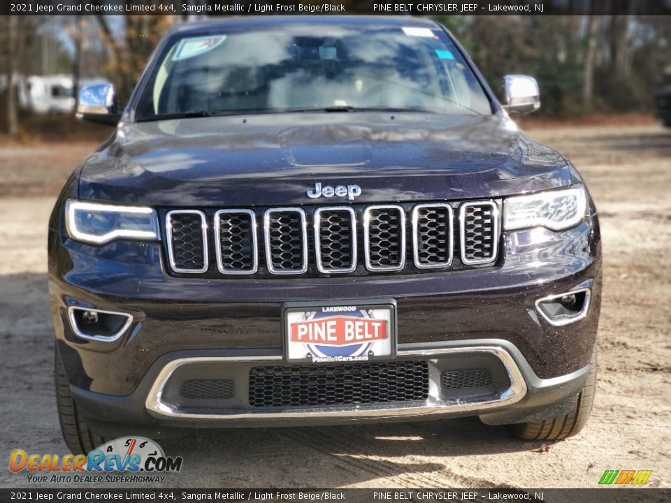 2021 Jeep Grand Cherokee Limited 4x4 Sangria Metallic / Light Frost Beige/Black Photo #3