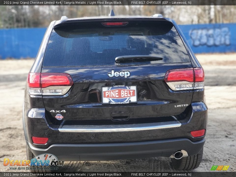 2021 Jeep Grand Cherokee Limited 4x4 Sangria Metallic / Light Frost Beige/Black Photo #7