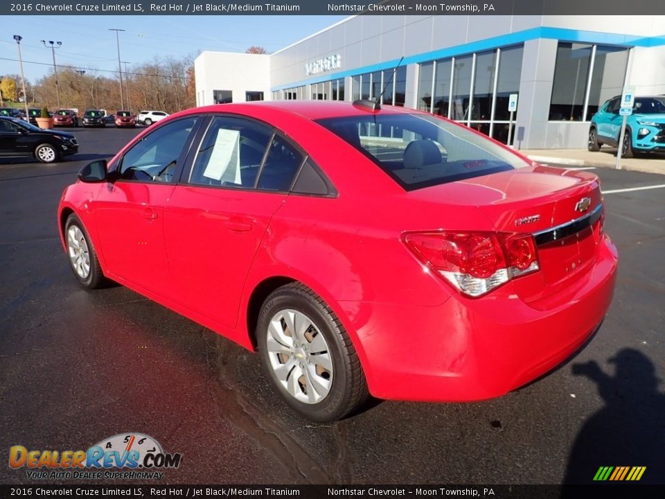 2016 Chevrolet Cruze Limited LS Red Hot / Jet Black/Medium Titanium Photo #4