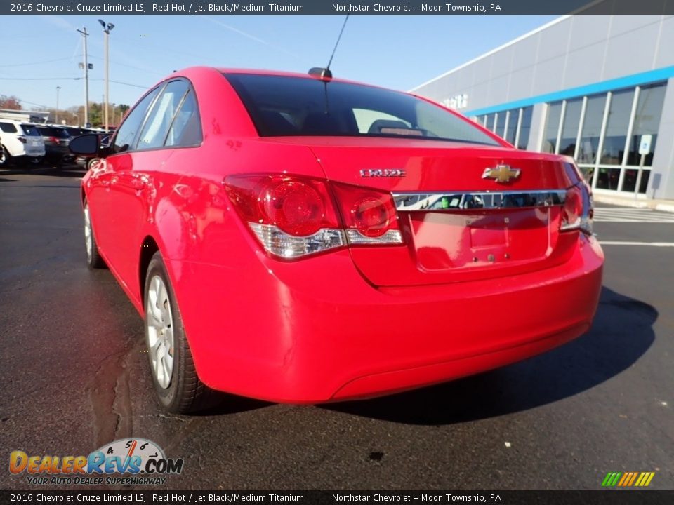 2016 Chevrolet Cruze Limited LS Red Hot / Jet Black/Medium Titanium Photo #5