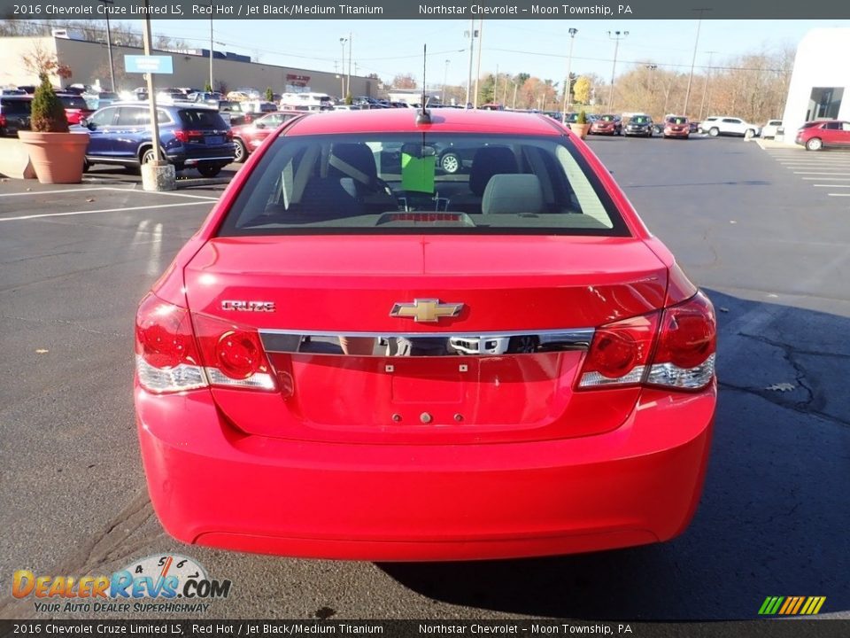 2016 Chevrolet Cruze Limited LS Red Hot / Jet Black/Medium Titanium Photo #6