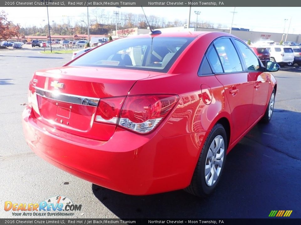 2016 Chevrolet Cruze Limited LS Red Hot / Jet Black/Medium Titanium Photo #8