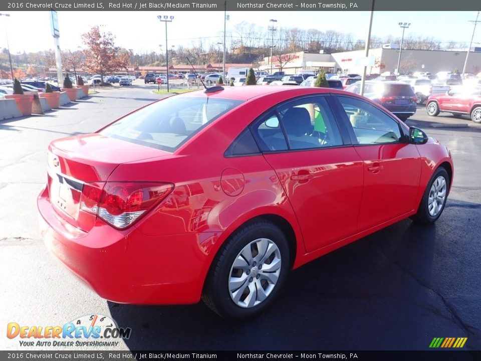 2016 Chevrolet Cruze Limited LS Red Hot / Jet Black/Medium Titanium Photo #9