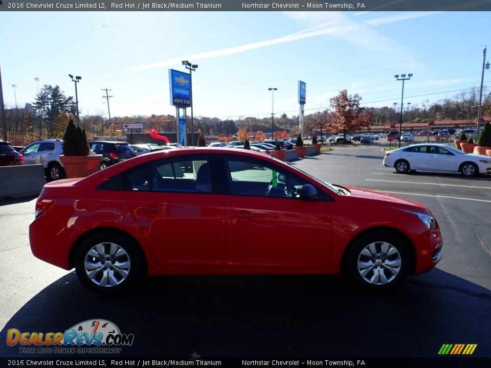 2016 Chevrolet Cruze Limited LS Red Hot / Jet Black/Medium Titanium Photo #10