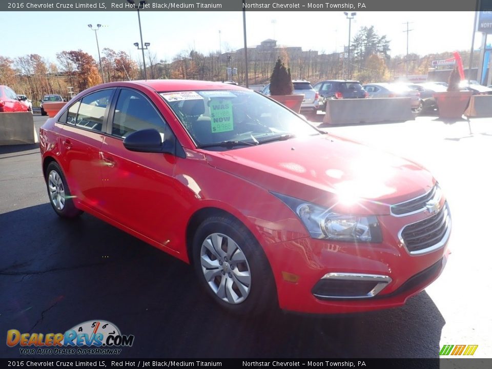 2016 Chevrolet Cruze Limited LS Red Hot / Jet Black/Medium Titanium Photo #11