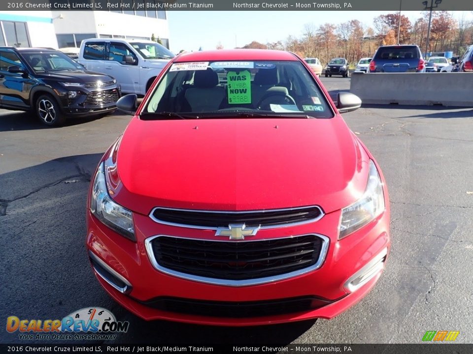 2016 Chevrolet Cruze Limited LS Red Hot / Jet Black/Medium Titanium Photo #13