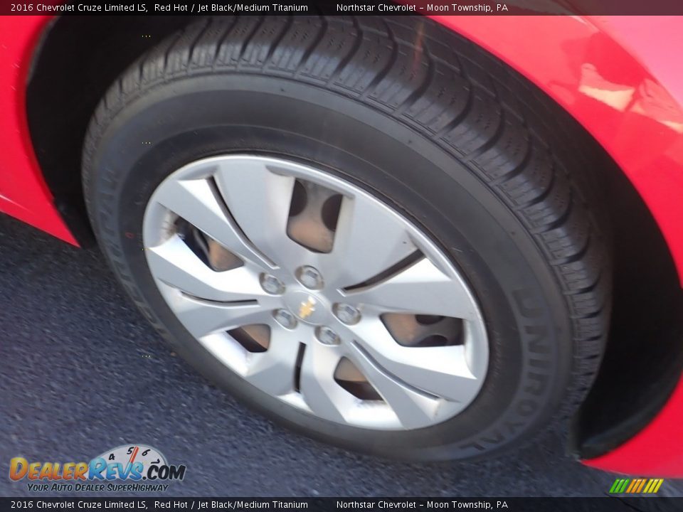 2016 Chevrolet Cruze Limited LS Red Hot / Jet Black/Medium Titanium Photo #14