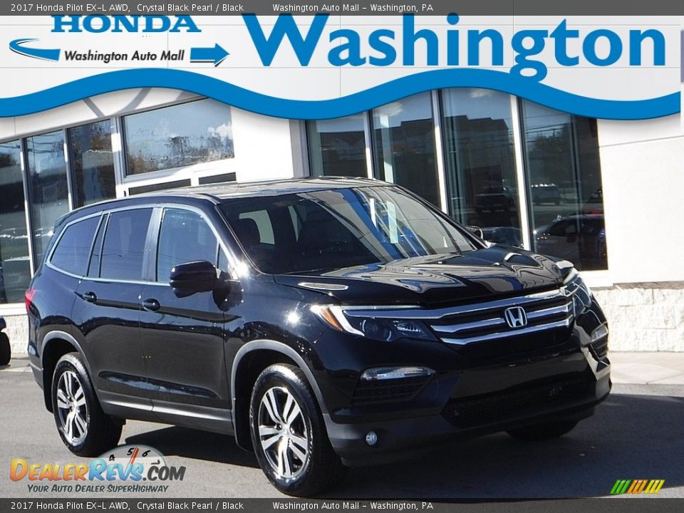 2017 Honda Pilot EX-L AWD Crystal Black Pearl / Black Photo #1