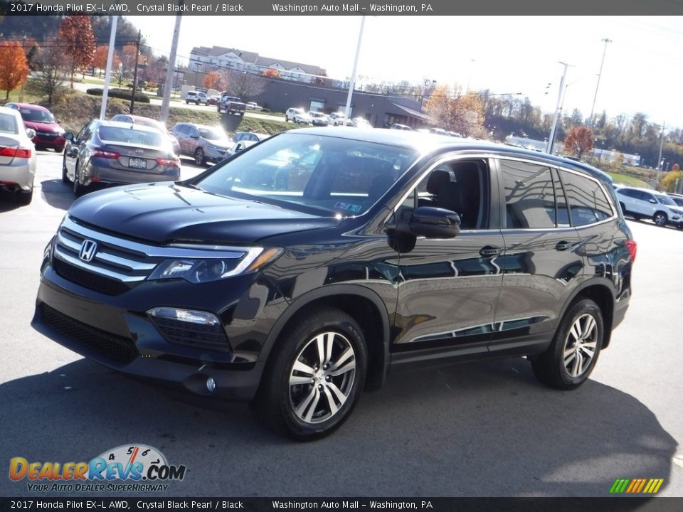 2017 Honda Pilot EX-L AWD Crystal Black Pearl / Black Photo #6