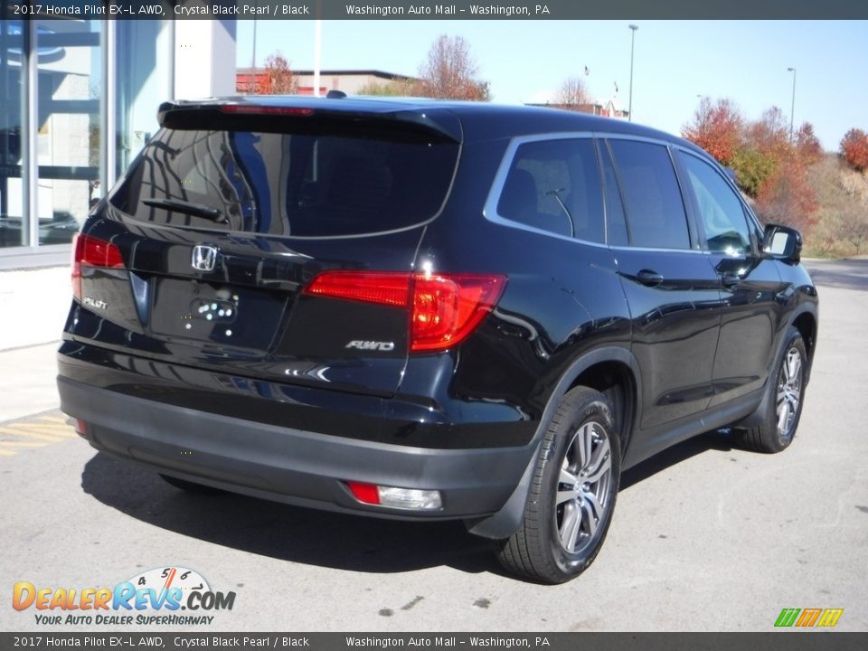 2017 Honda Pilot EX-L AWD Crystal Black Pearl / Black Photo #9