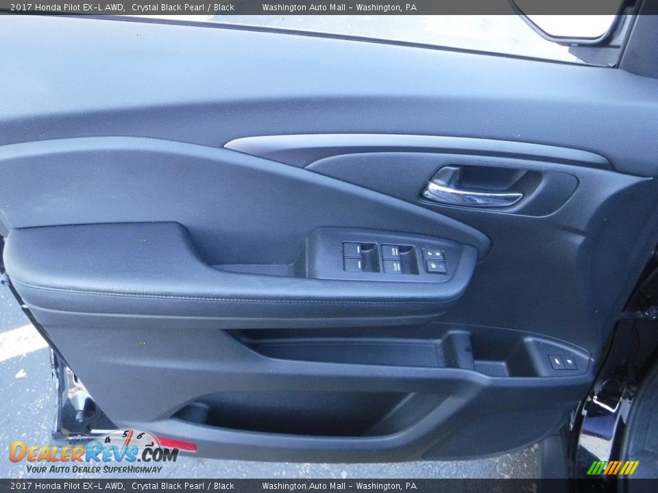 2017 Honda Pilot EX-L AWD Crystal Black Pearl / Black Photo #12