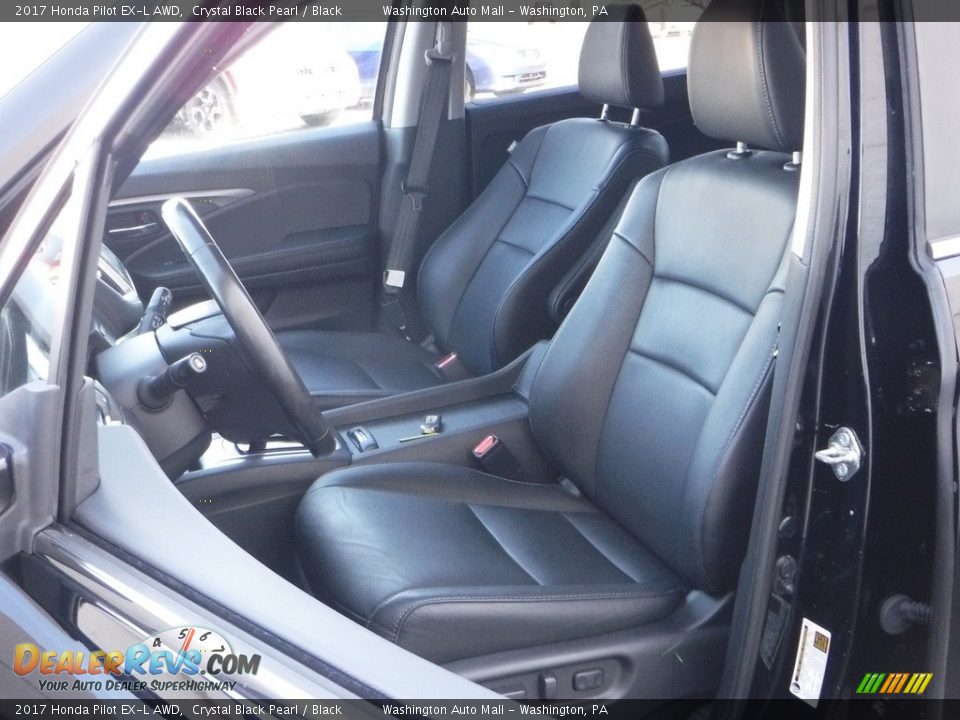 2017 Honda Pilot EX-L AWD Crystal Black Pearl / Black Photo #15