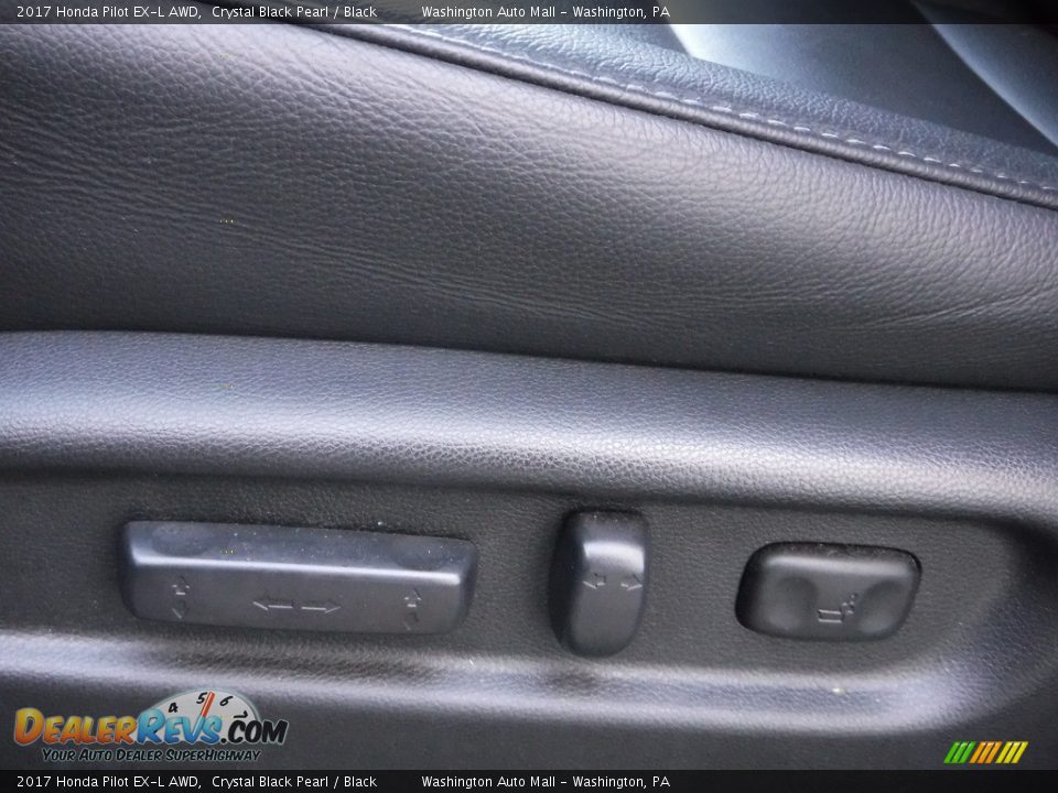 2017 Honda Pilot EX-L AWD Crystal Black Pearl / Black Photo #16