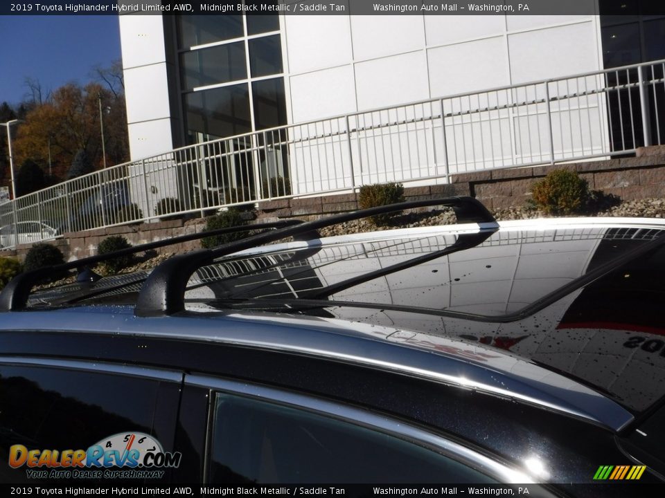 2019 Toyota Highlander Hybrid Limited AWD Midnight Black Metallic / Saddle Tan Photo #10
