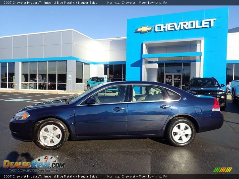 2007 Chevrolet Impala LT Imperial Blue Metallic / Neutral Beige Photo #3