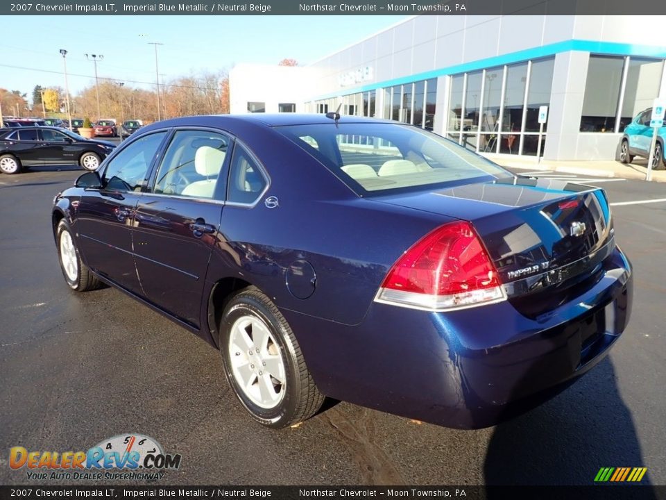 2007 Chevrolet Impala LT Imperial Blue Metallic / Neutral Beige Photo #4