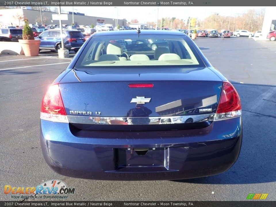 2007 Chevrolet Impala LT Imperial Blue Metallic / Neutral Beige Photo #6