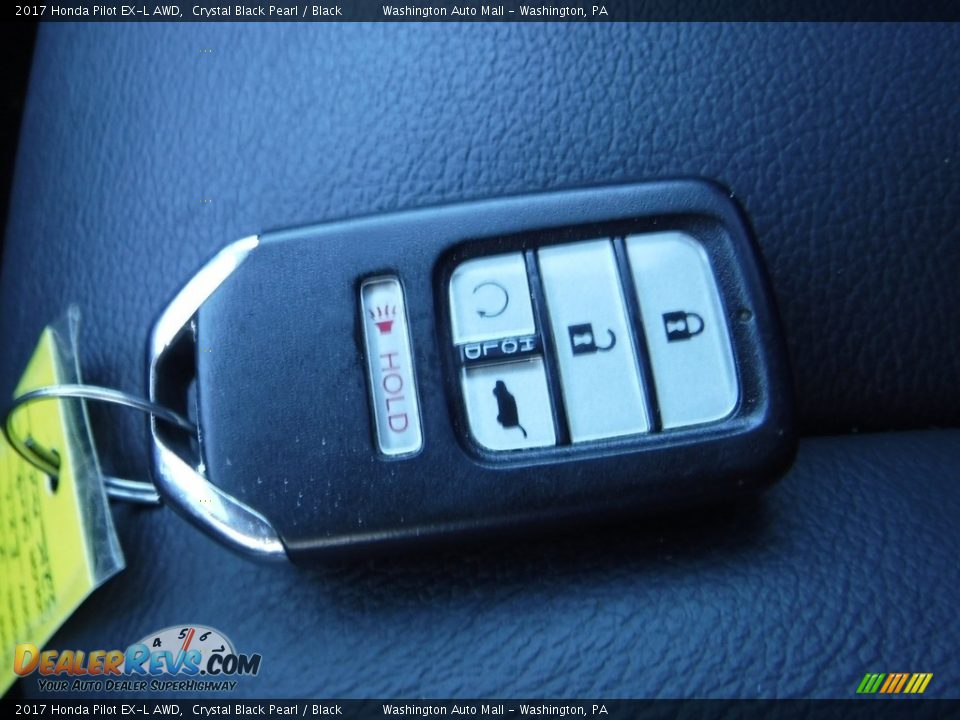 2017 Honda Pilot EX-L AWD Crystal Black Pearl / Black Photo #28