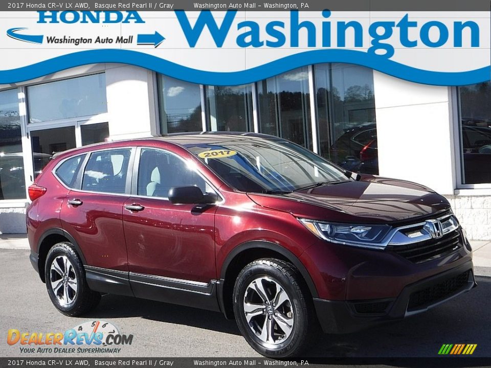 2017 Honda CR-V LX AWD Basque Red Pearl II / Gray Photo #1