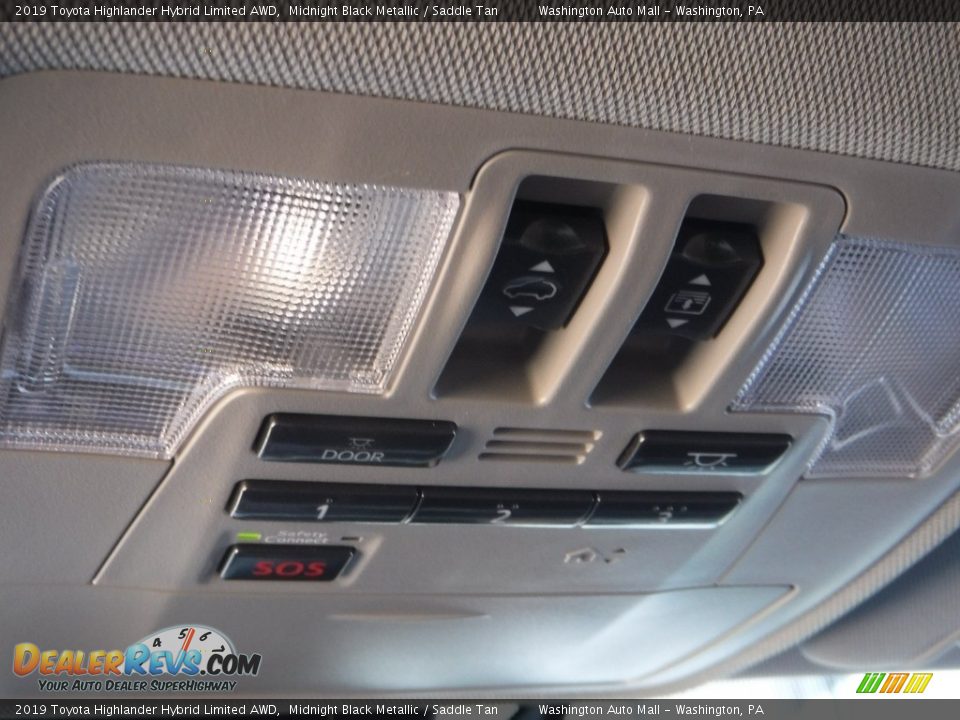 2019 Toyota Highlander Hybrid Limited AWD Midnight Black Metallic / Saddle Tan Photo #28