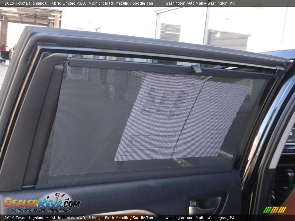 2019 Toyota Highlander Hybrid Limited AWD Midnight Black Metallic / Saddle Tan Photo #32