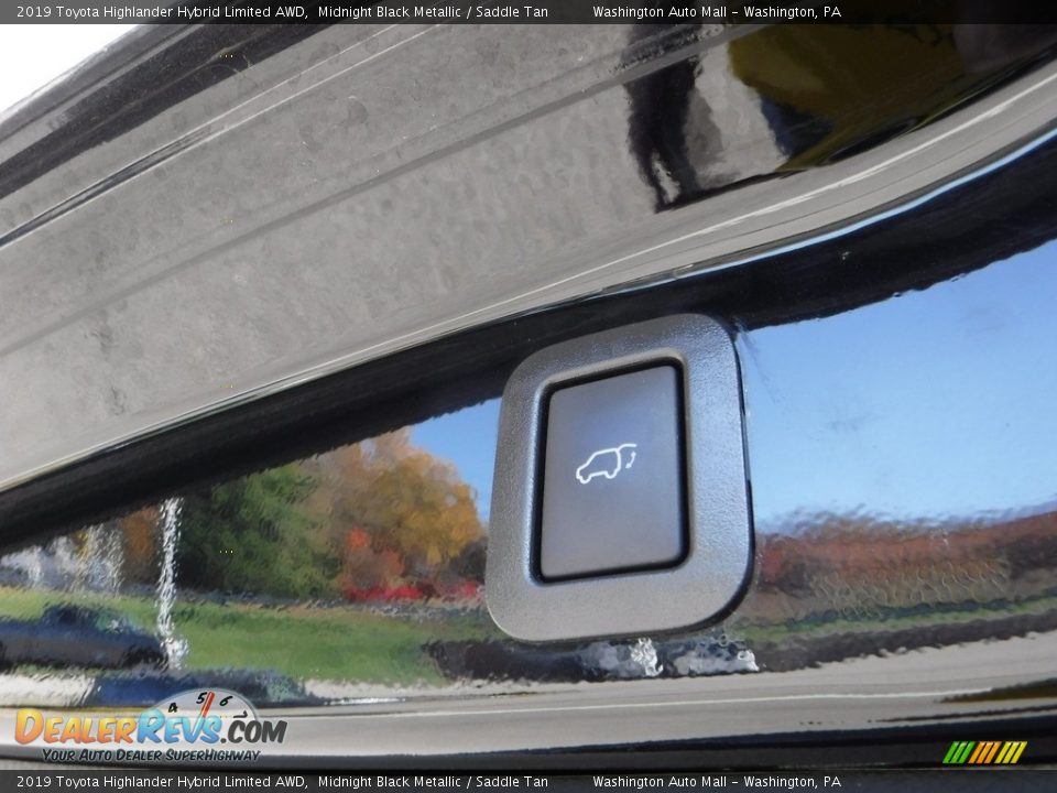 2019 Toyota Highlander Hybrid Limited AWD Midnight Black Metallic / Saddle Tan Photo #35