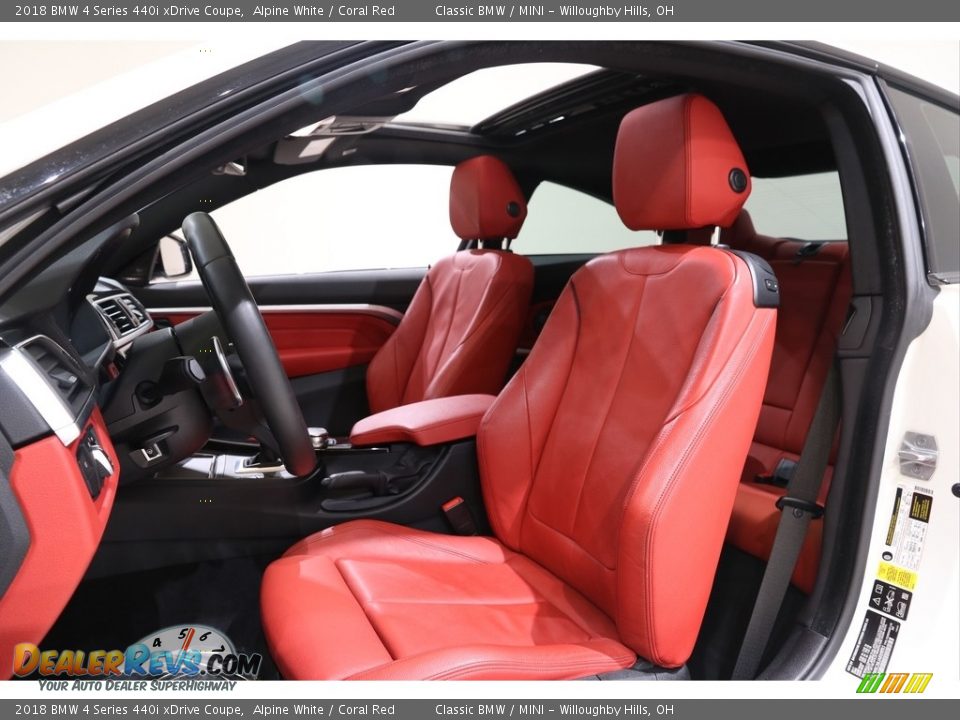 Front Seat of 2018 BMW 4 Series 440i xDrive Coupe Photo #8