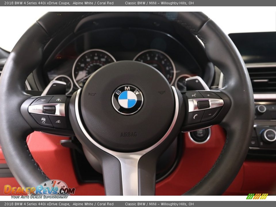 2018 BMW 4 Series 440i xDrive Coupe Steering Wheel Photo #9