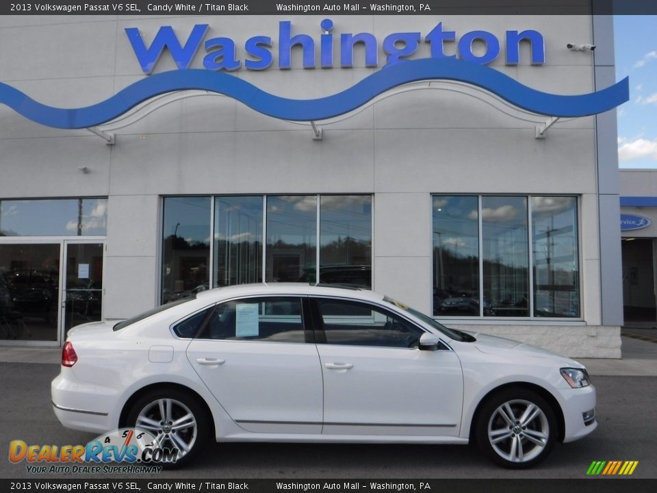 2013 Volkswagen Passat V6 SEL Candy White / Titan Black Photo #2