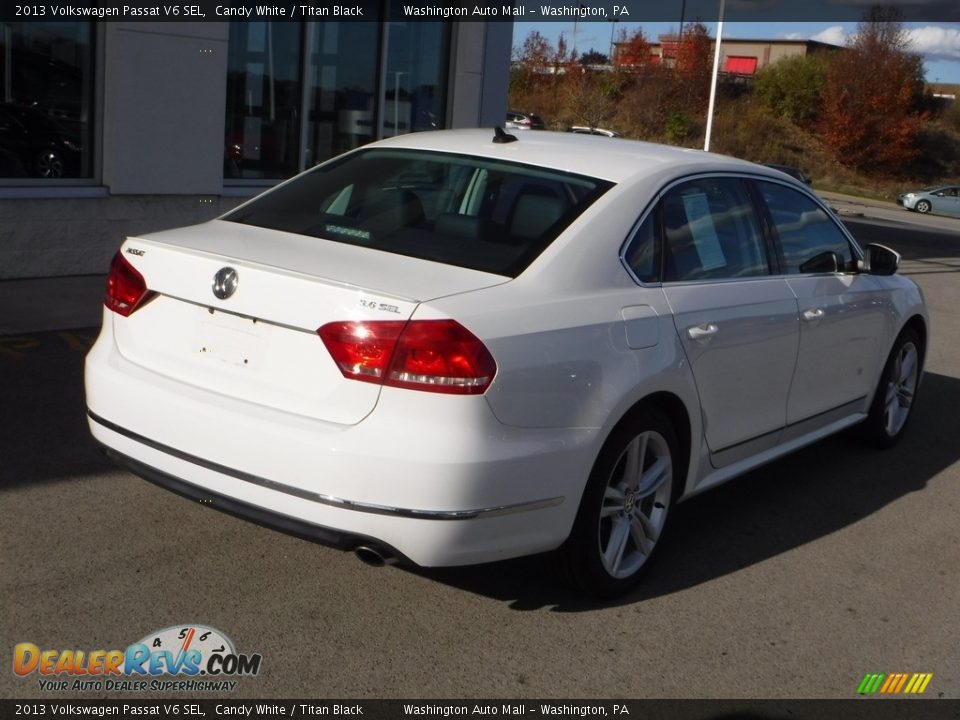 2013 Volkswagen Passat V6 SEL Candy White / Titan Black Photo #10