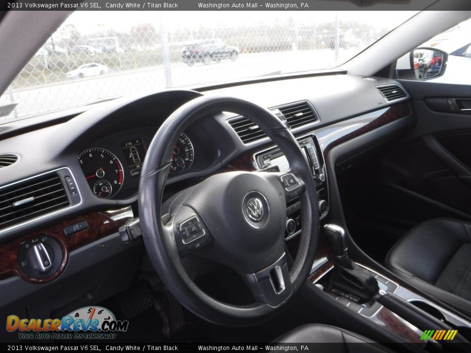 2013 Volkswagen Passat V6 SEL Candy White / Titan Black Photo #13