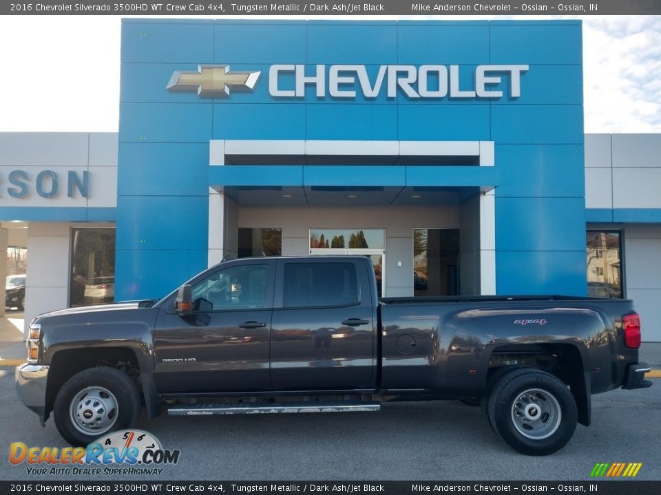 2016 Chevrolet Silverado 3500HD WT Crew Cab 4x4 Tungsten Metallic / Dark Ash/Jet Black Photo #1