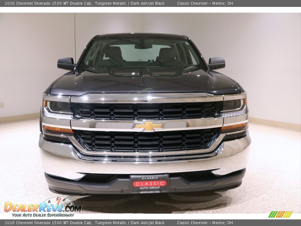 2016 Chevrolet Silverado 1500 WT Double Cab Tungsten Metallic / Dark Ash/Jet Black Photo #2