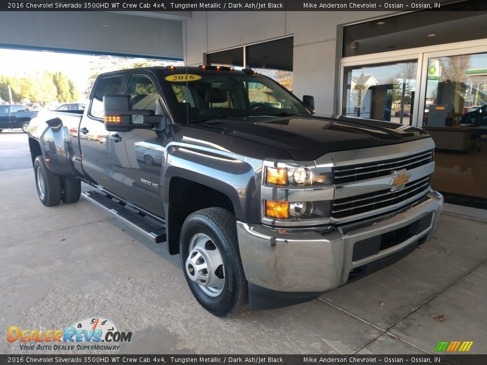 2016 Chevrolet Silverado 3500HD WT Crew Cab 4x4 Tungsten Metallic / Dark Ash/Jet Black Photo #2