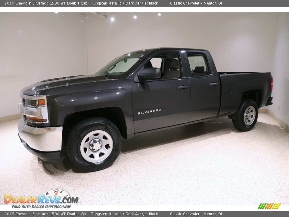 Tungsten Metallic 2016 Chevrolet Silverado 1500 WT Double Cab Photo #3