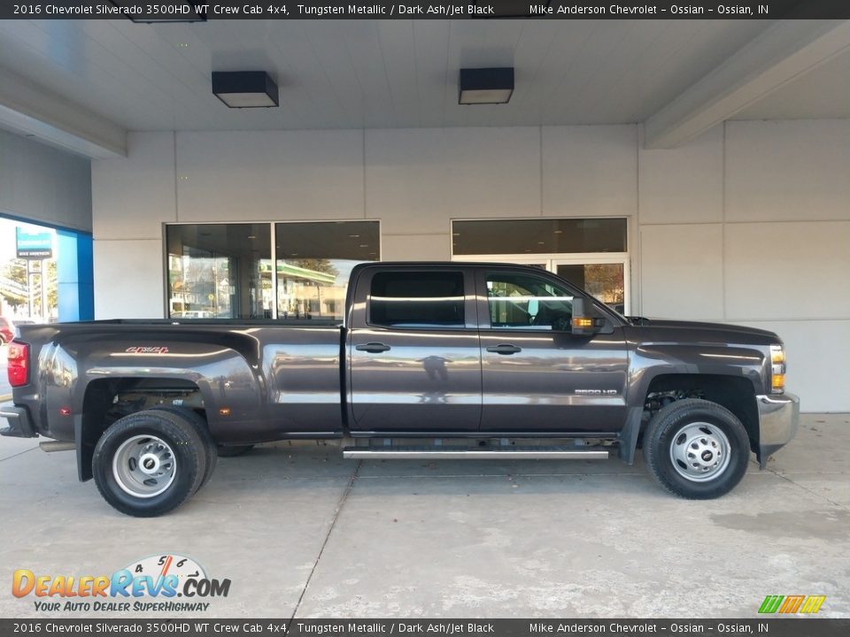 2016 Chevrolet Silverado 3500HD WT Crew Cab 4x4 Tungsten Metallic / Dark Ash/Jet Black Photo #3