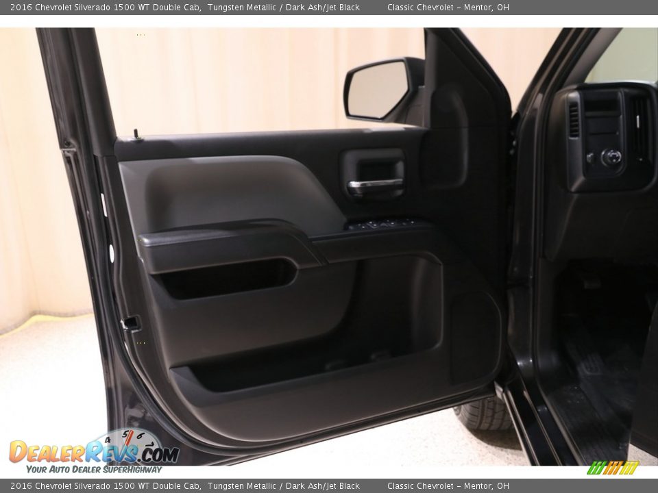 2016 Chevrolet Silverado 1500 WT Double Cab Tungsten Metallic / Dark Ash/Jet Black Photo #4